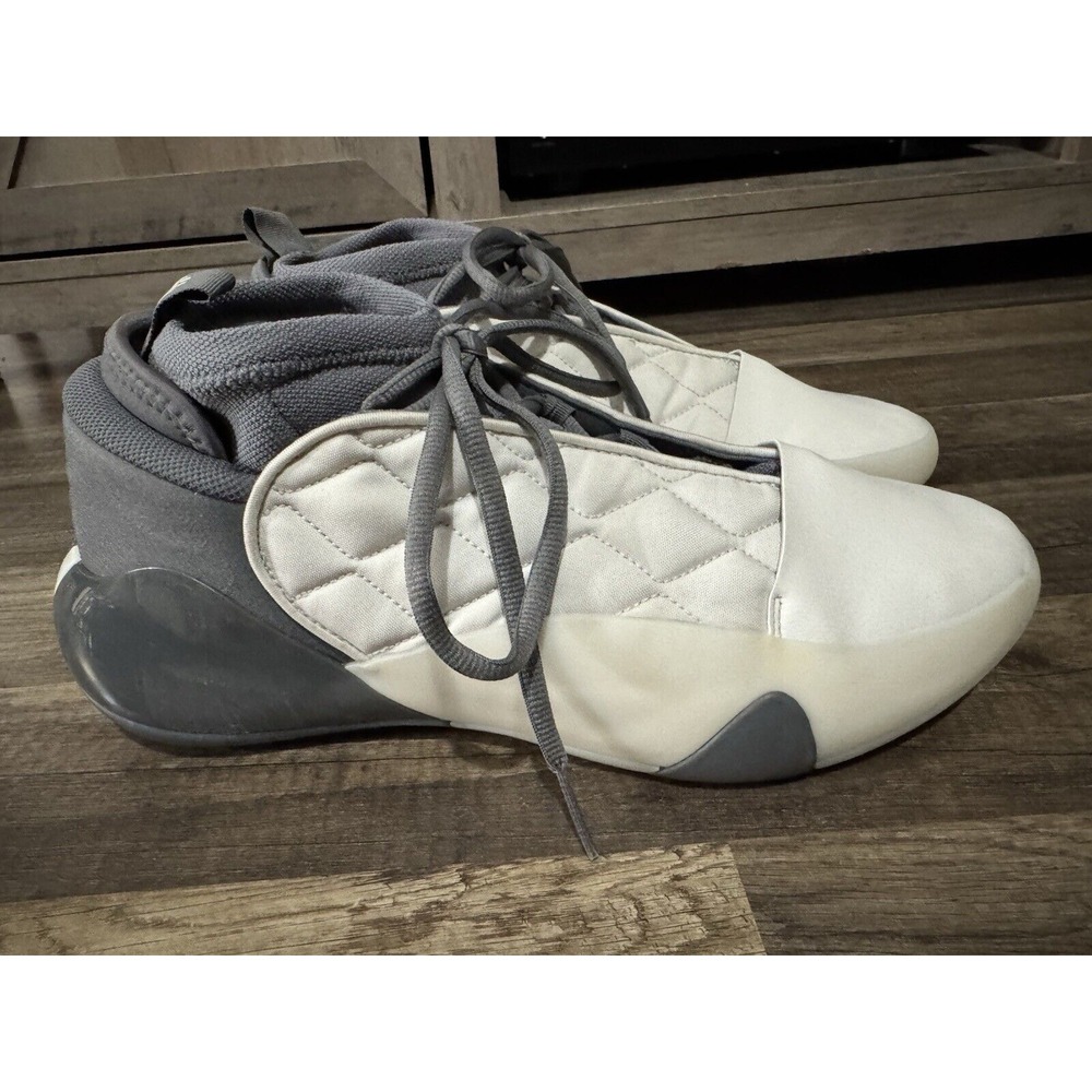 Adidas Harden Volume 7 Chalk White Grey Athletic Shoes Men's Size 12 (IE9257)